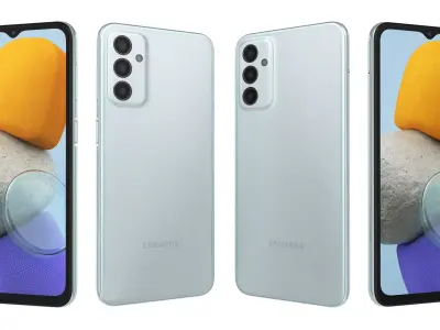 Samsung Galaxy M23 Light Blue High Poly 3D model