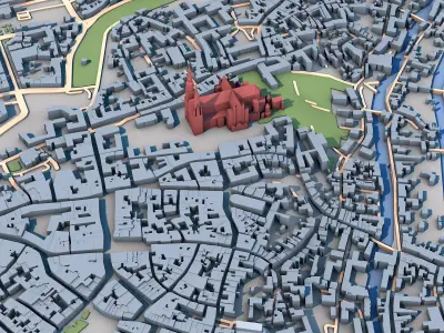 Chartres Cathedral France 3D model