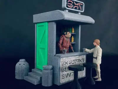 Sci Fi Street Bar 3D print model