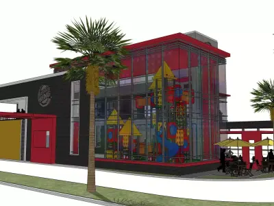 Retail burger King  3D model