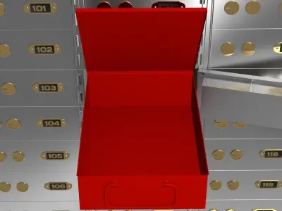 Safety Deposit Box 3D model