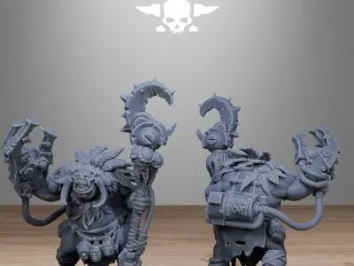 Orkaz Tribal Infantry 3D print model