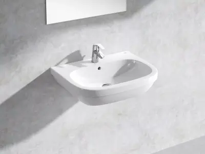 Euro Wall hung Basin 65 Set 3D model