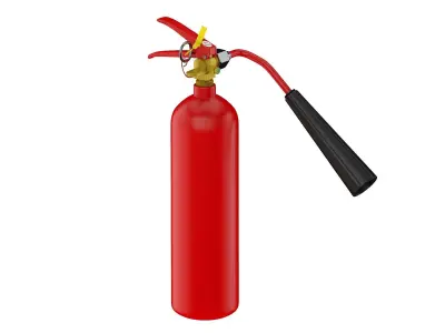 Carbon Dioxide Fire Extinguisher 3D model