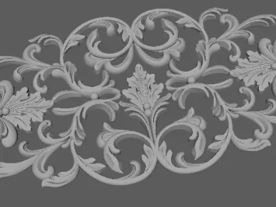 Decor for furniture 3D model 43