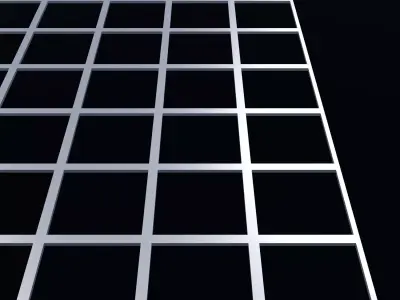 Perforated panel with 81 percent opening 25O123 3D model