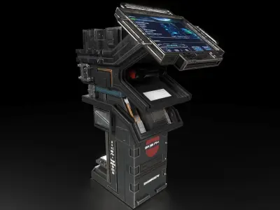 Sci-Fi Console 3D model