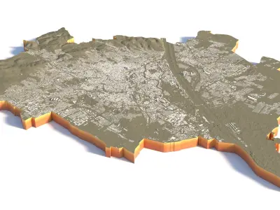 Vienna City in Austria 3D model
