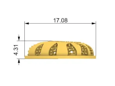 Heart Jewel Flames  3D print model