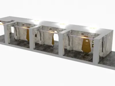 Jabbas Palace Basement Complete set 1-18 scale kenner hasbro 3D Model Pack