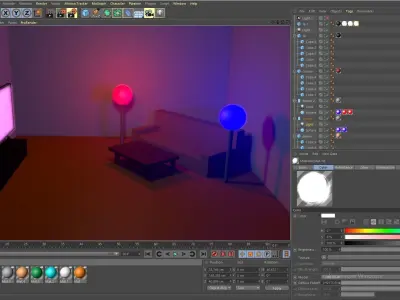 Living Room Low-poly 3D model 10