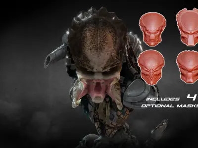 Predator Bust 3D print model