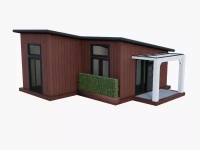 Modern Tiny House 3D model