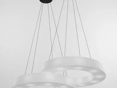 CIRCULAR two chandeliers 3D model