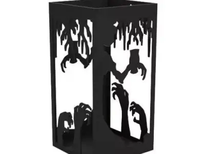 Lantern halloween tree candle holder 3D print model