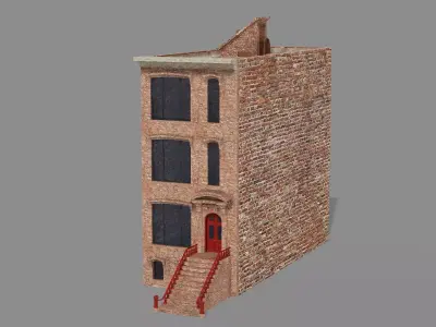 New York Modern City Building V1 3D Model Low-poly 3D model