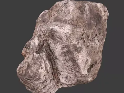 Cinder Debris Low-poly 3D model