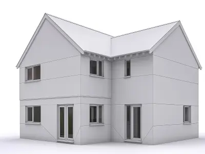 Townhouse 16 Low-poly 3D model