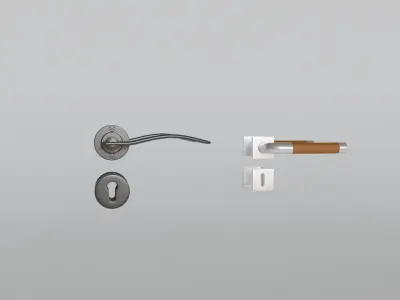 Door handles 3D model purchase