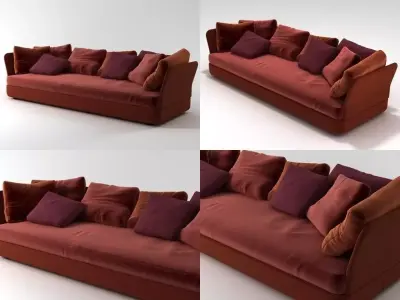 Cove sofa 02 3D model