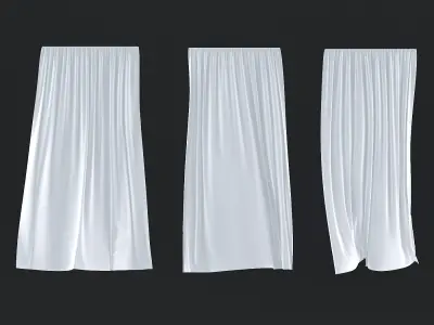 Tulle in the wind No  2 3D model
