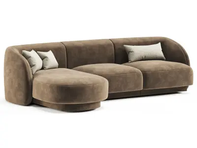 Micadoni Sofa Miley 4 seats 3D model