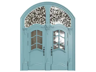 Entrance classic door 64  3D model