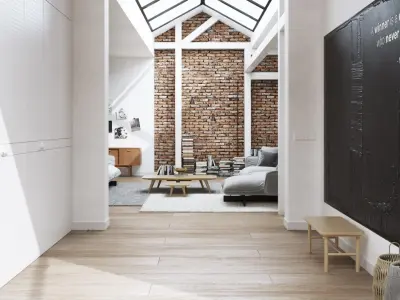  Workshop Apartment in London Cinema 4D and Octane Render 