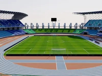 National Stadium Kaohsiung - Taiwan 3D model