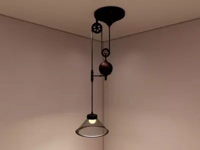 Pendant industrial style lighting -Revit 2018- 3D model