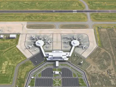 Karachi - Jinnah Airport - 3D Model Low-poly 3D model