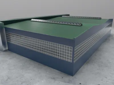 LHBP Hangar 3 Low-poly 3D model