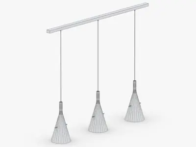 1497 - Hanging Lamp Low-poly 3D model