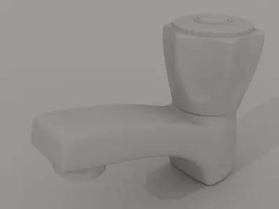 Taps set kitchen faucet 3D model