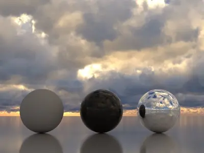 Skydome HDR - Overcast Cloudy Afternoon - 1 Texture