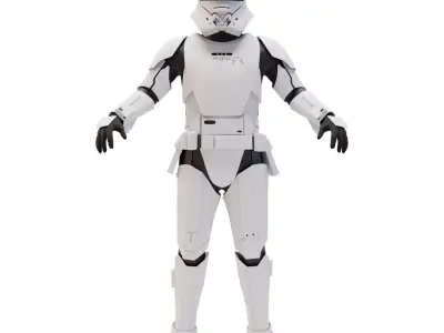 Jet Trooper - Star Wars Low-poly 3D model