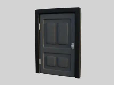 Cartoon Door 7a 3D model