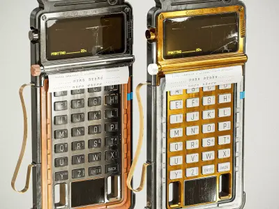 Sci-fi Controller V12 PBR Low-poly 3D model