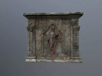 column 2 Low-poly 3D model