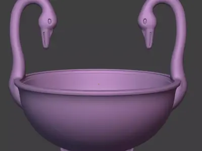 SWAN BOWL 3D print model