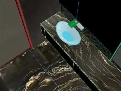 Bathroom 3D scene Free 3D model