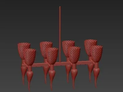 Chandelier Barovier Toso 3D model