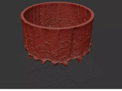 High Quality - Waterfall Fountain 3D Animation Low-poly 3D model