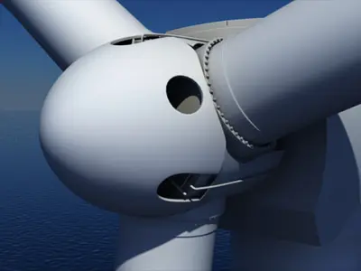 Wind Turbine Offshore 3D model