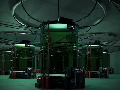 Sci-fi capsule Low-poly 3D model