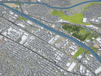  Tijuana Low-poly 3D model