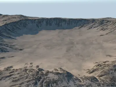 Crater 001 3D model