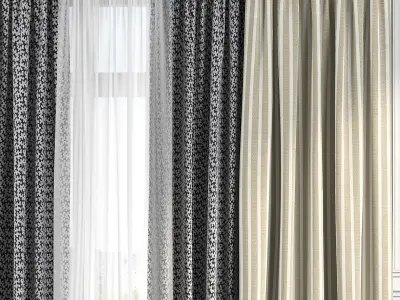 Curtain Set 178 3D model
