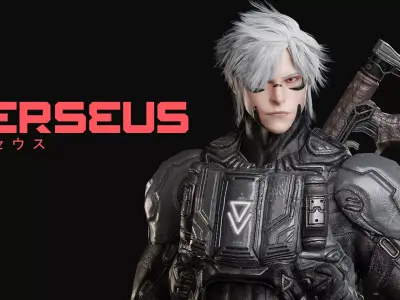 Low Poly - Cybernetic Soldier Perseus Low-poly 3D model