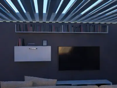 living room Free low-poly 3D model buy